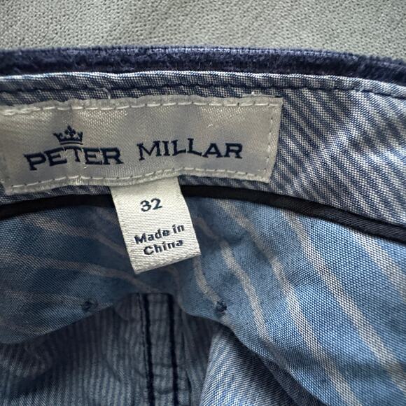 Peter Millar Navy Stretch Corduroy Pant 32x32 OldMoney QuietLuxury DarkAcademia - Picture 8 of 10